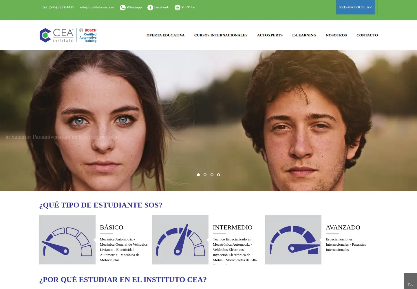 Screenshot of institutocea.com