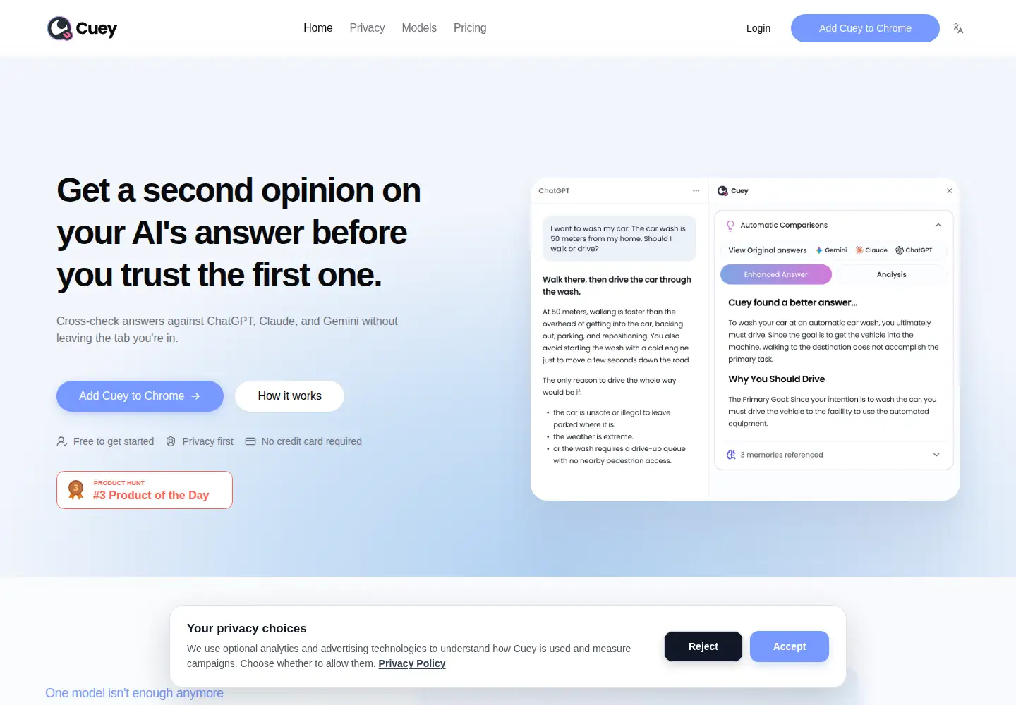 Screenshot of cuey.io