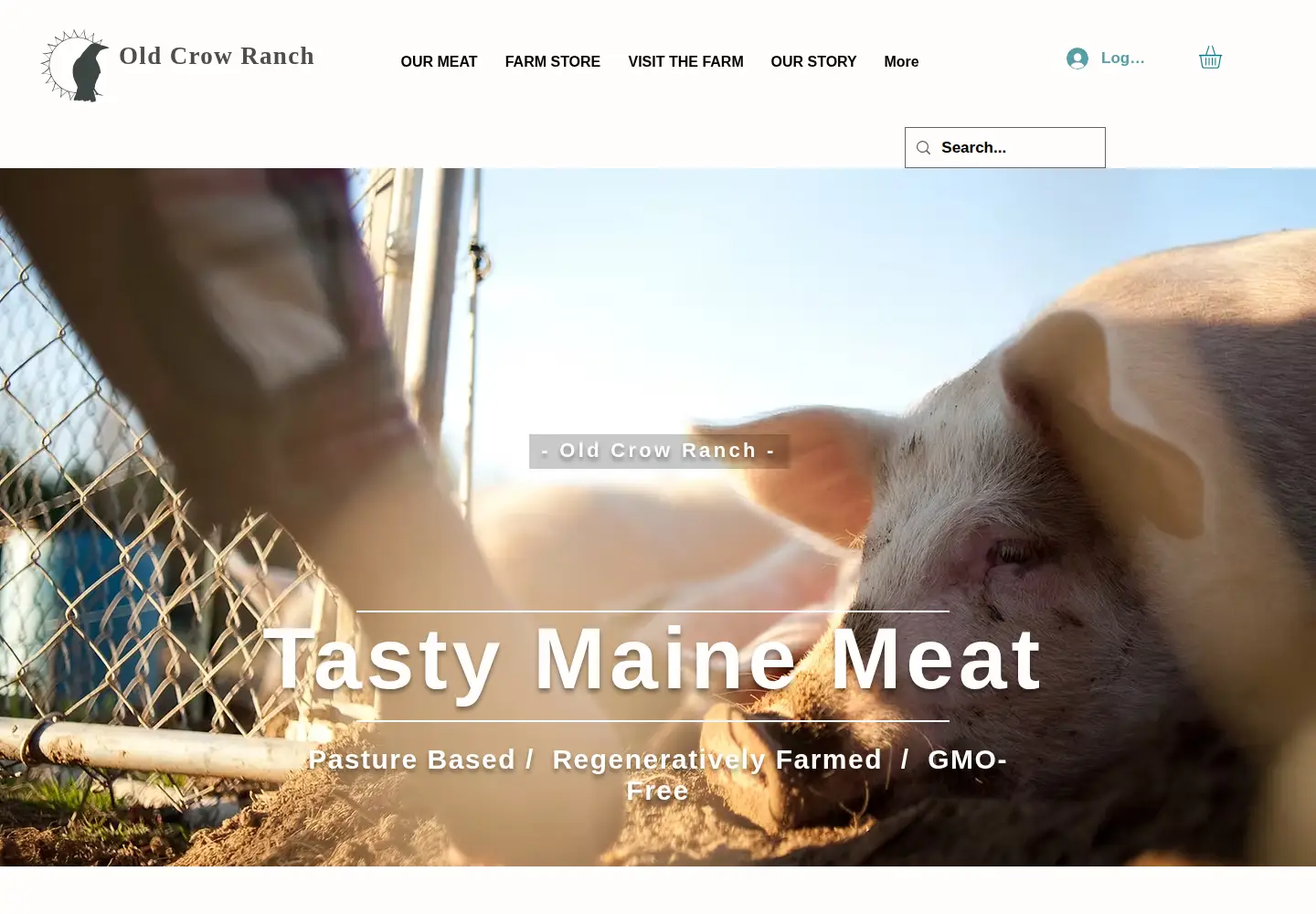 Screenshot of oldcrowranch.com