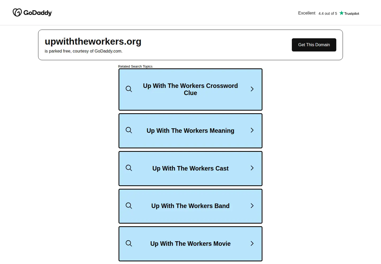 Screenshot of upwiththeworkers.org