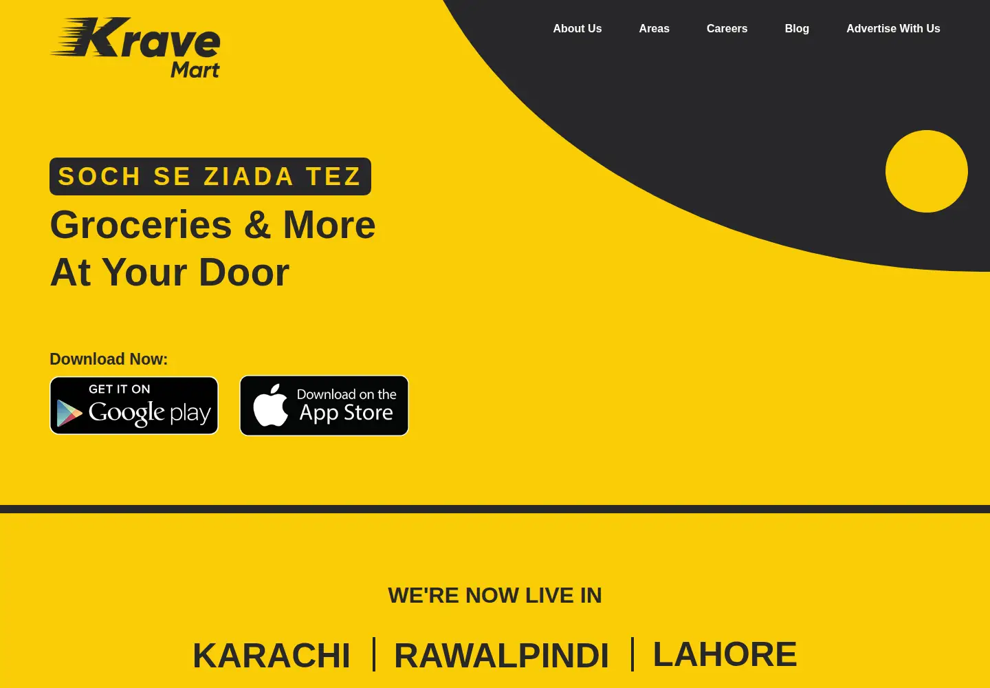 Screenshot of kravemart.com
