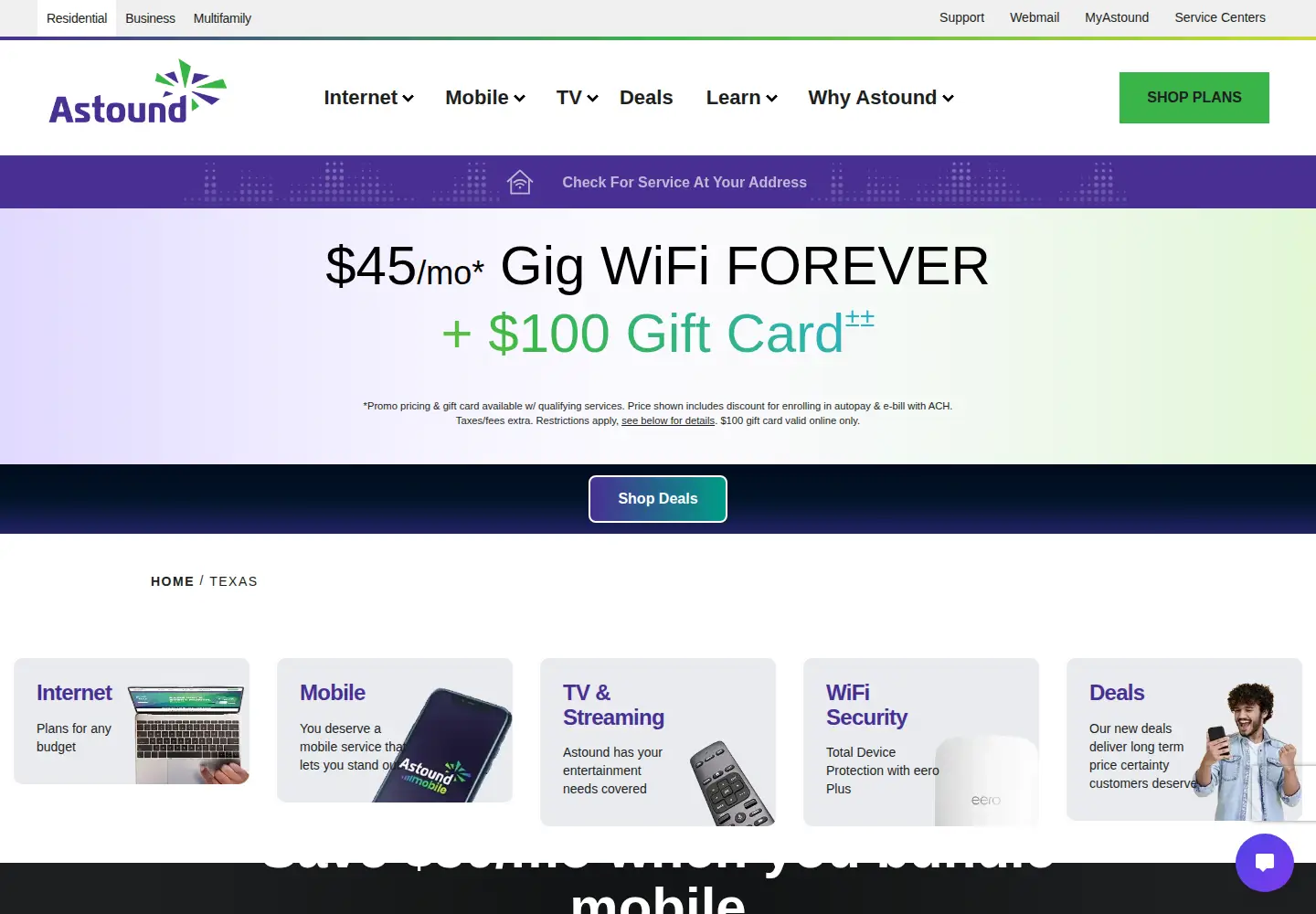 Captured homepage of mygrande.com in the current scan