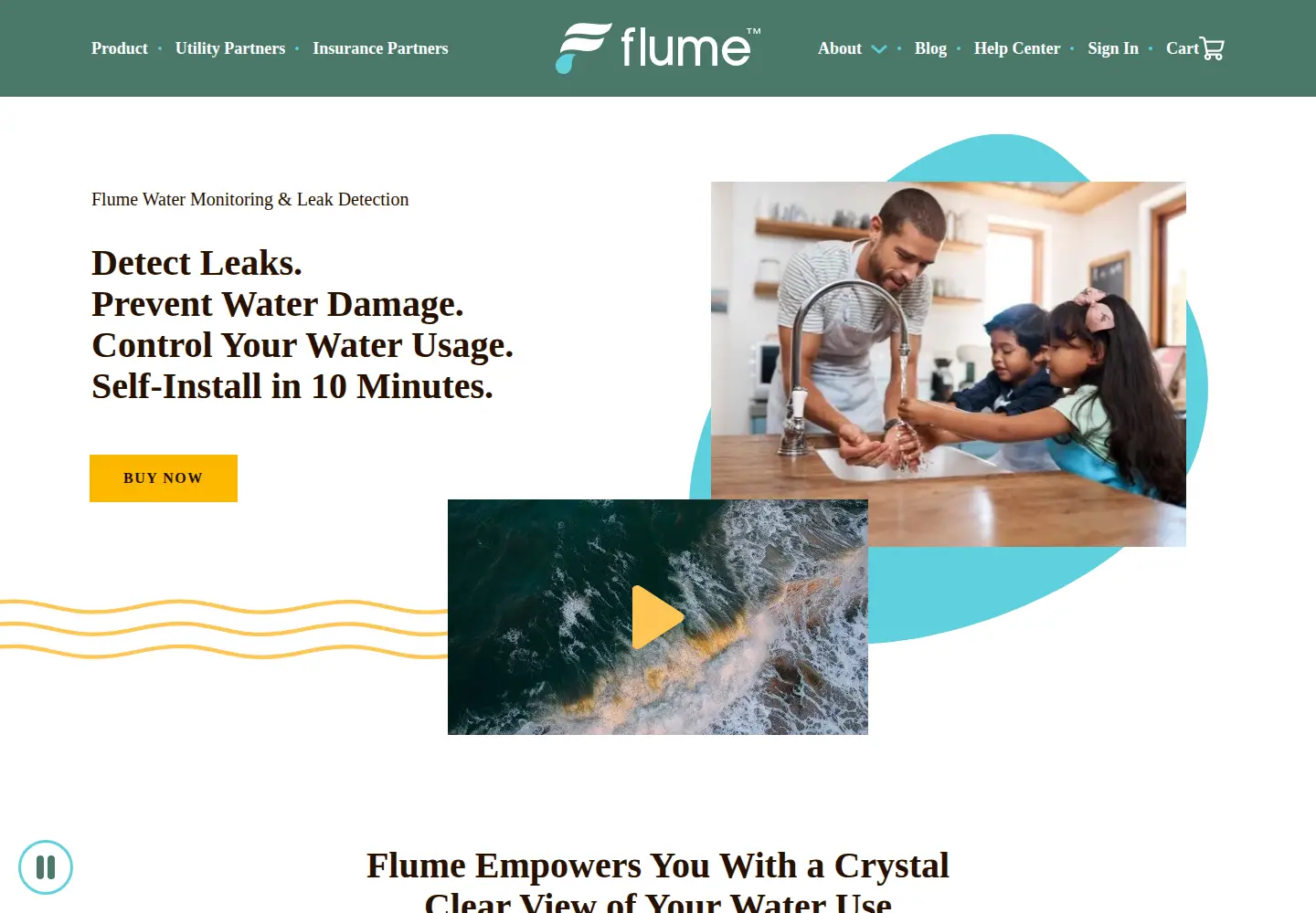 Screenshot of flumewater.com