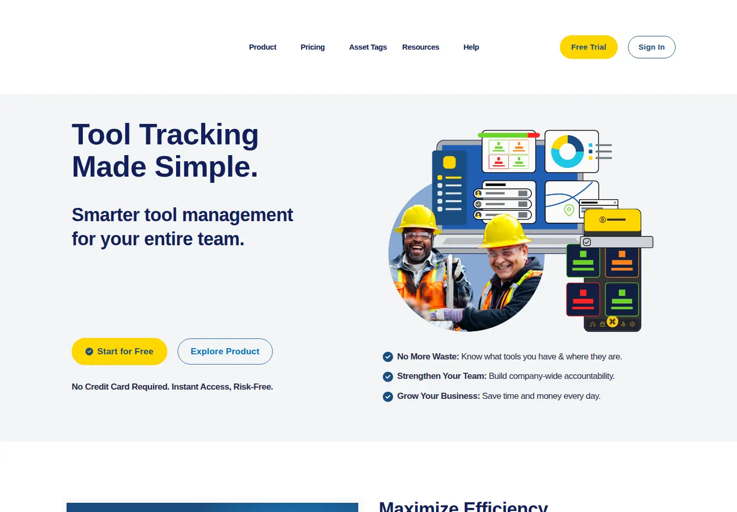 Screenshot of sharemytoolbox.com