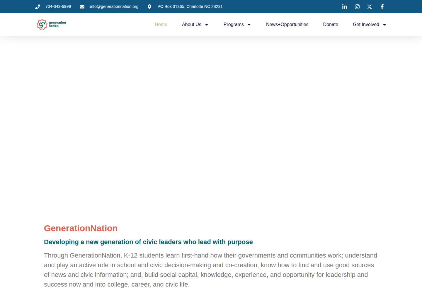 Screenshot of generationnation.org