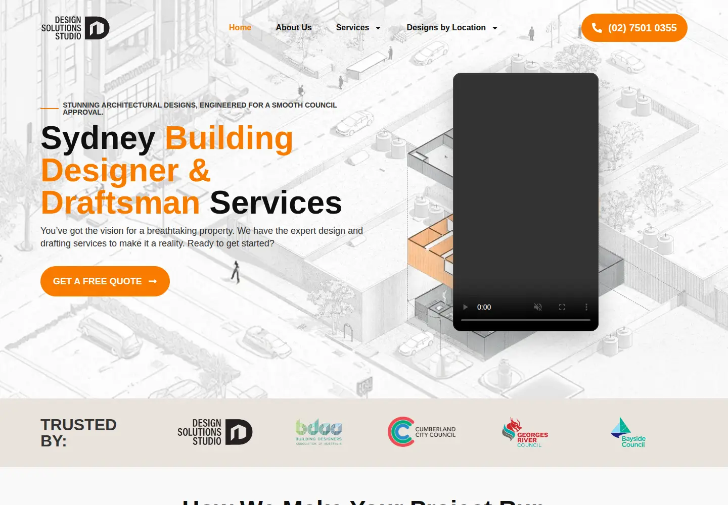 Screenshot of dssdraftsman.com.au