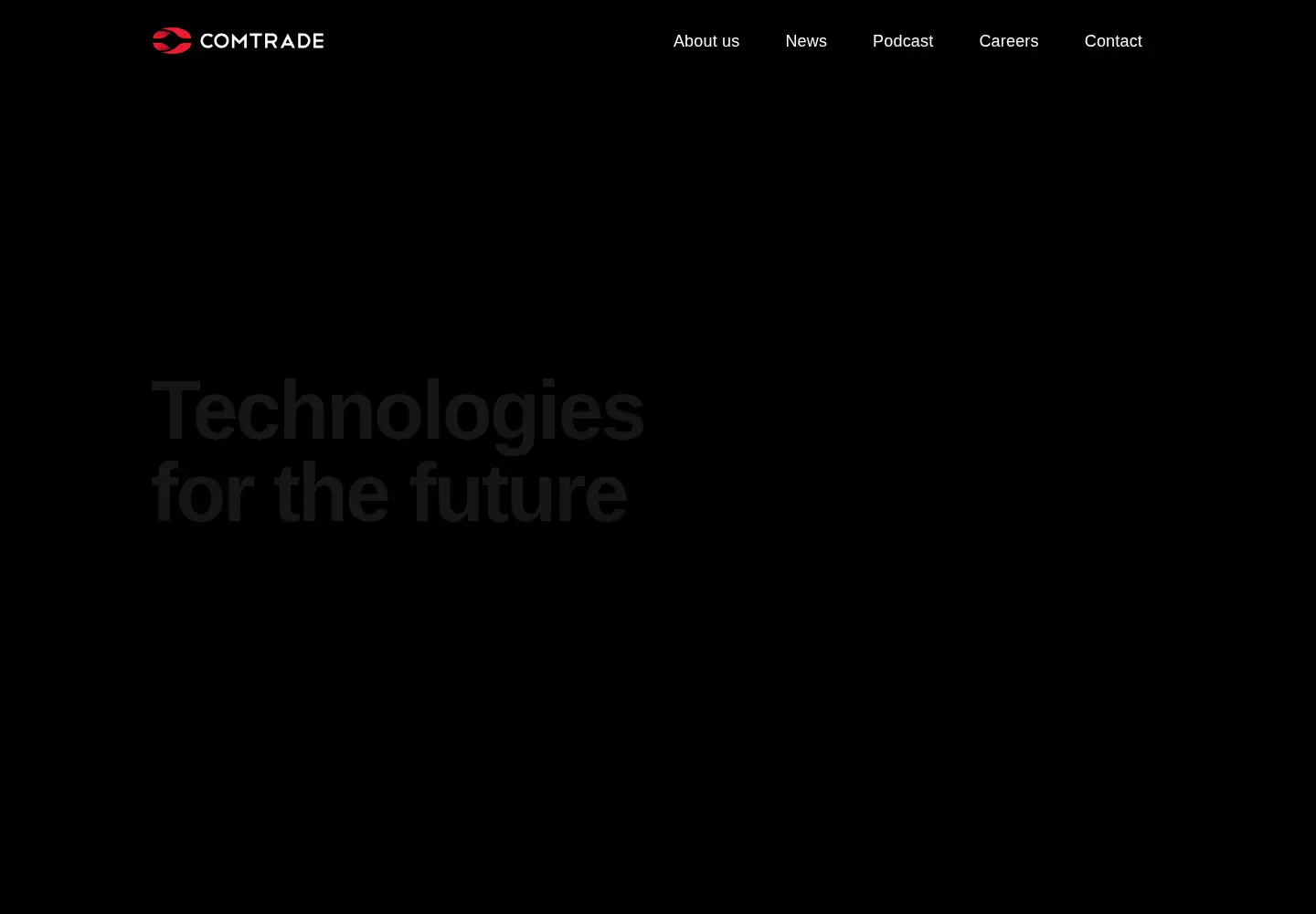 Captured homepage of comtrade.com in the current scan