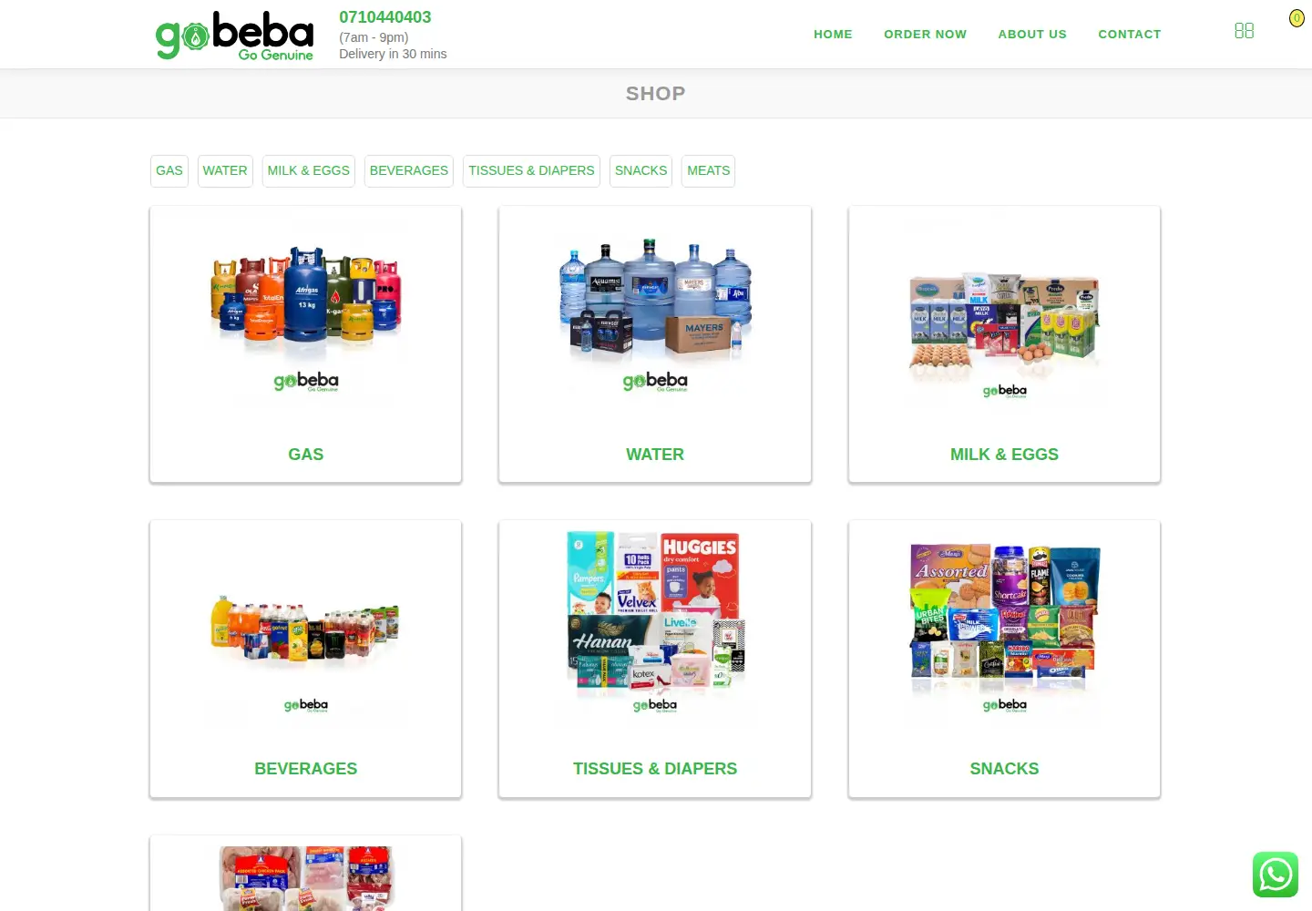 Screenshot of gobeba.com