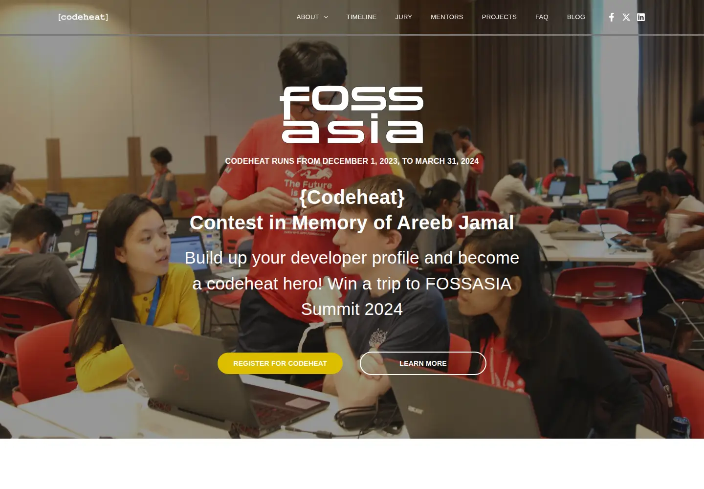 Screenshot of codeheat.org