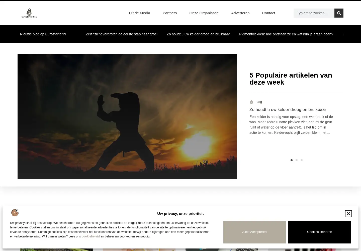 Screenshot of eurostarter.nl