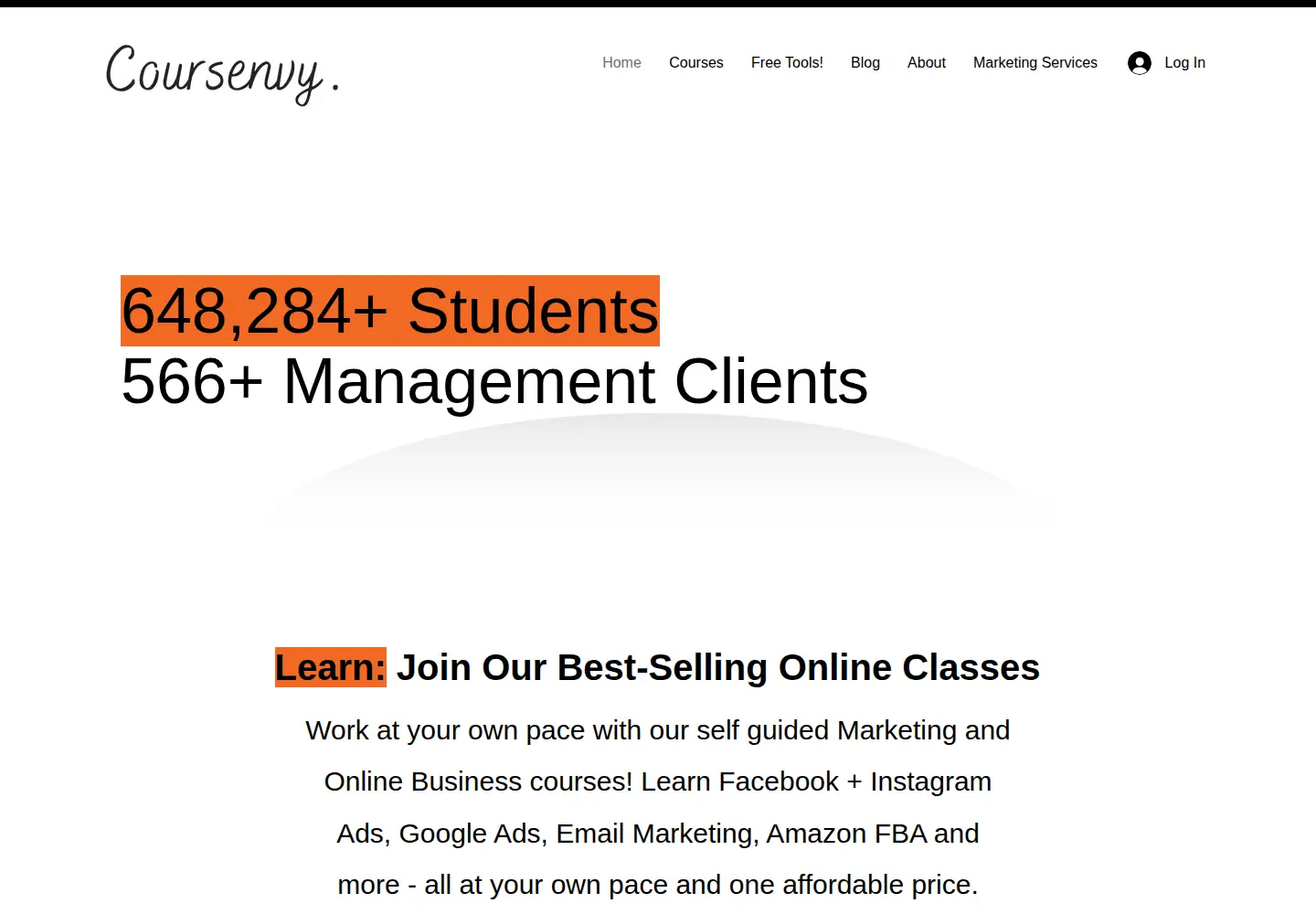 Screenshot of coursenvy.com