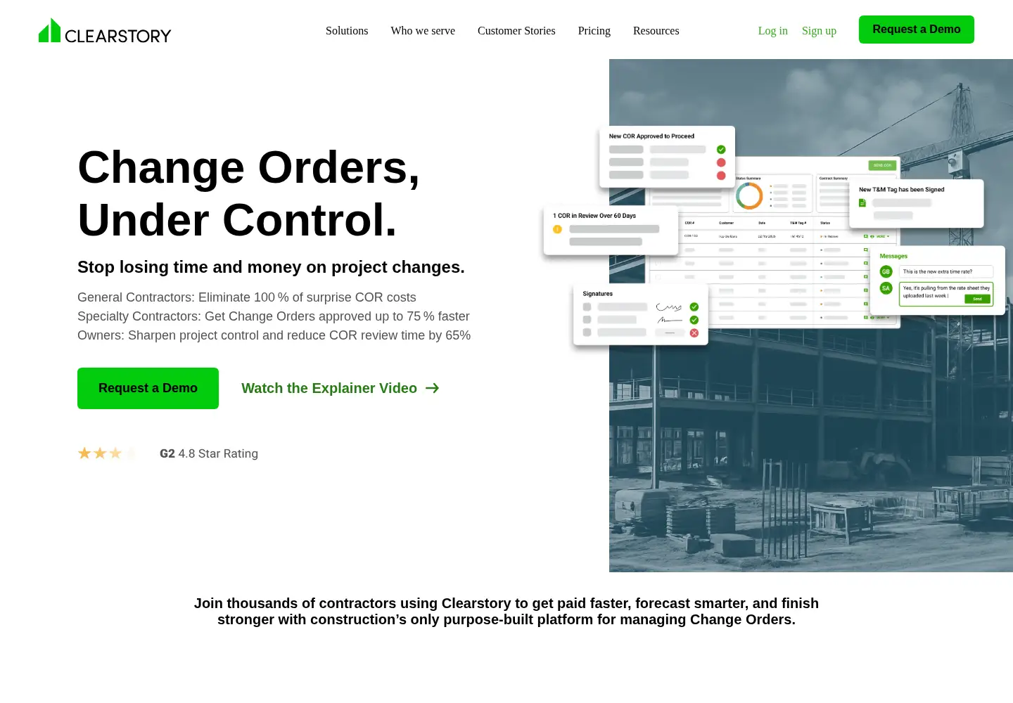 Captured homepage of extracker.com in the current scan