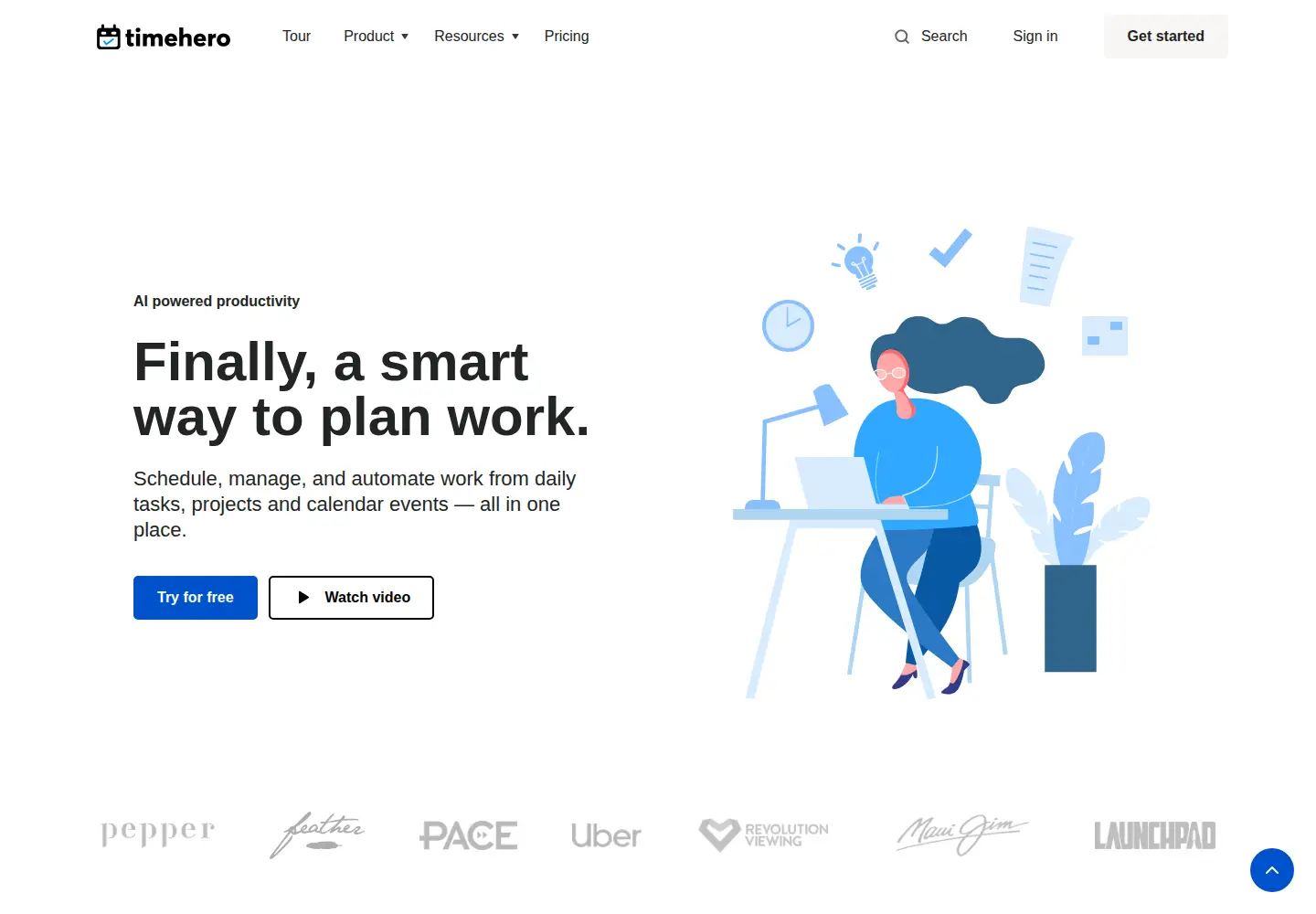 Screenshot of timehero.com