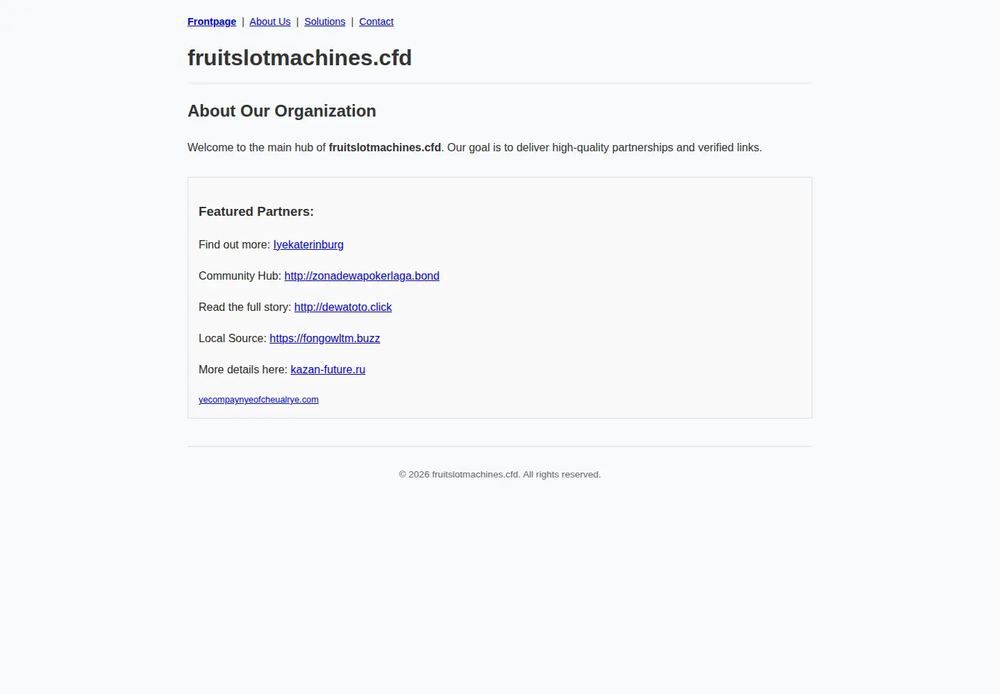 Screenshot of fruitslotmachines.cfd