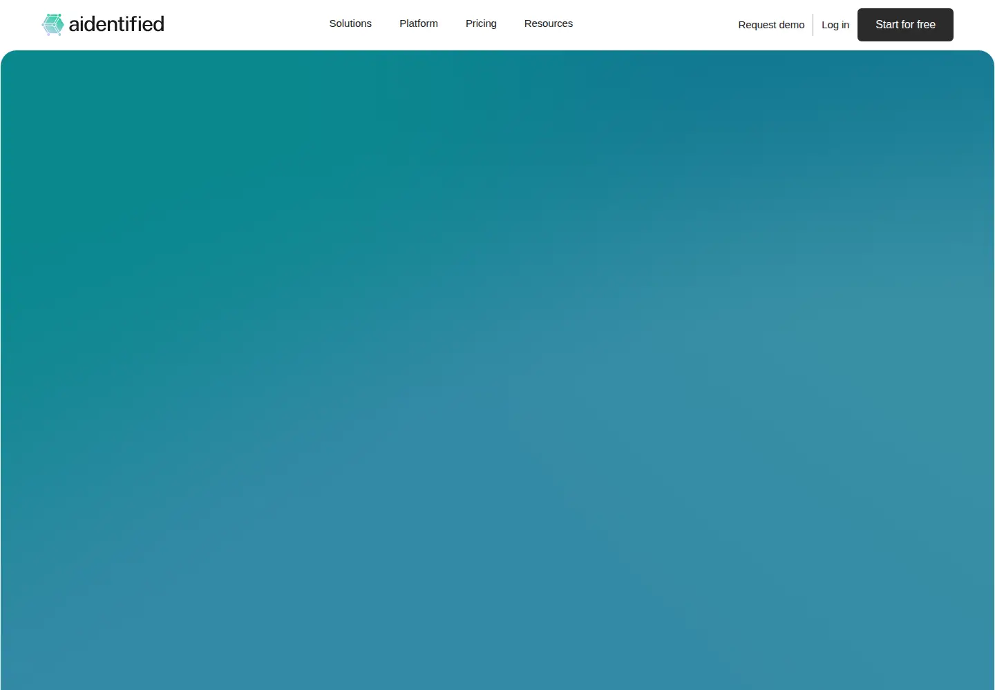 Captured homepage of aidentified.com in the current scan
