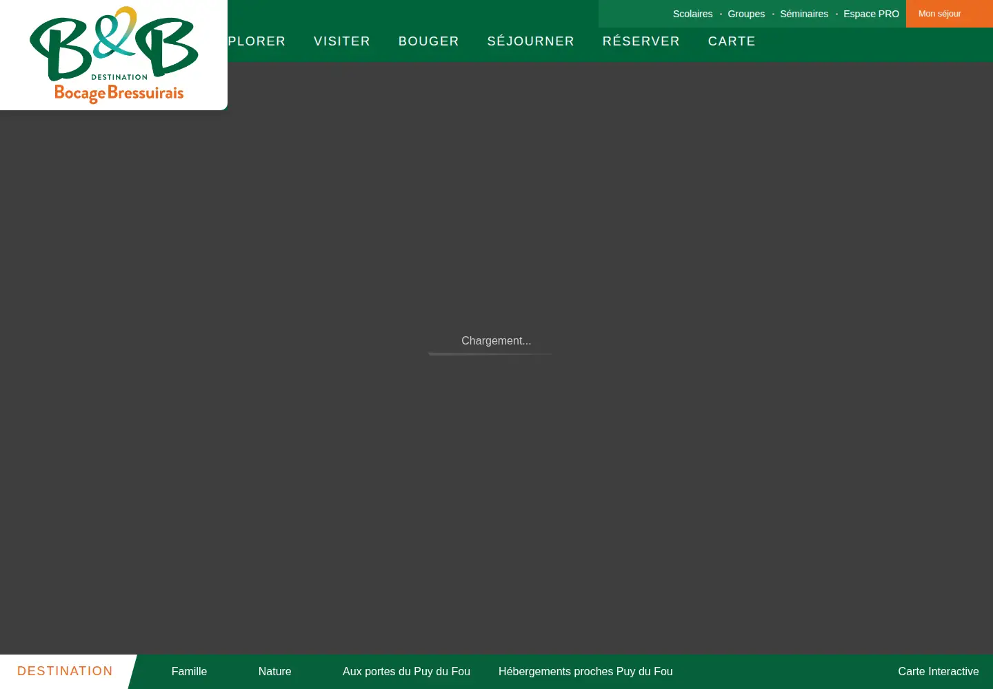 Screenshot of tourisme-bocage.com