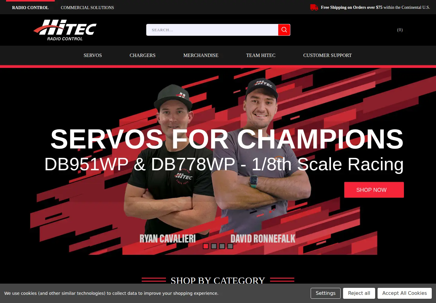 Captured homepage of hitecrcd.com in the current scan