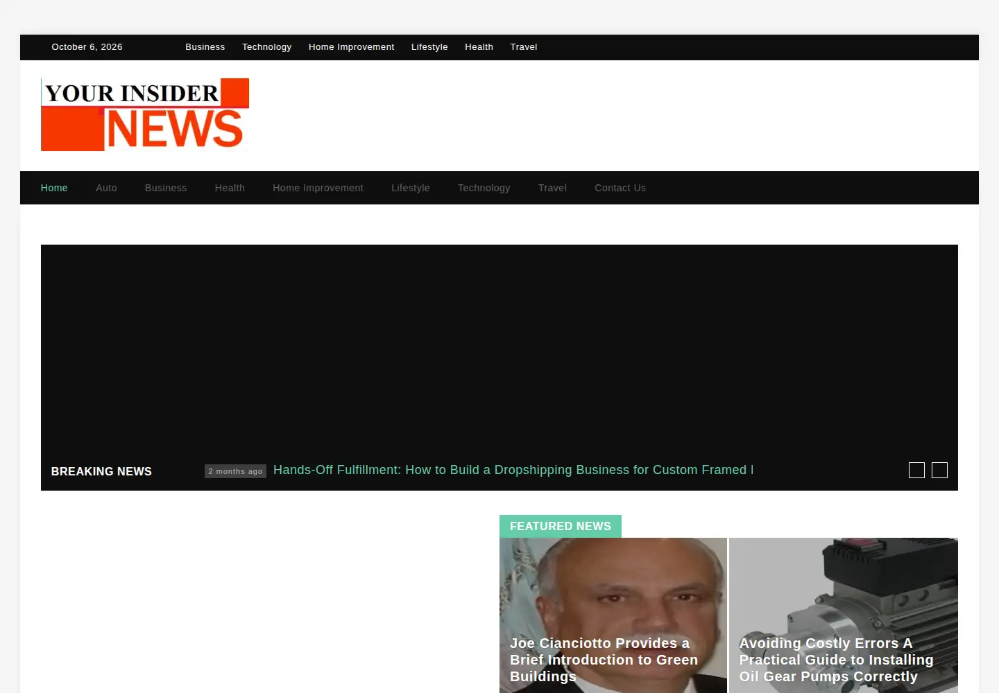 Screenshot of yournewsinsider.com