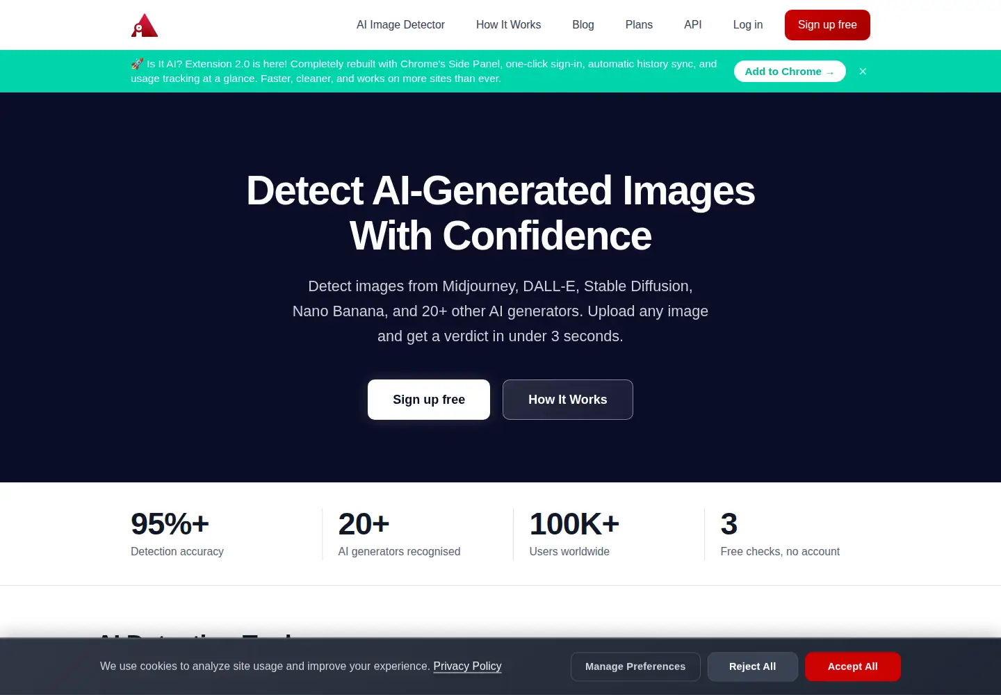 Screenshot of isitai.com