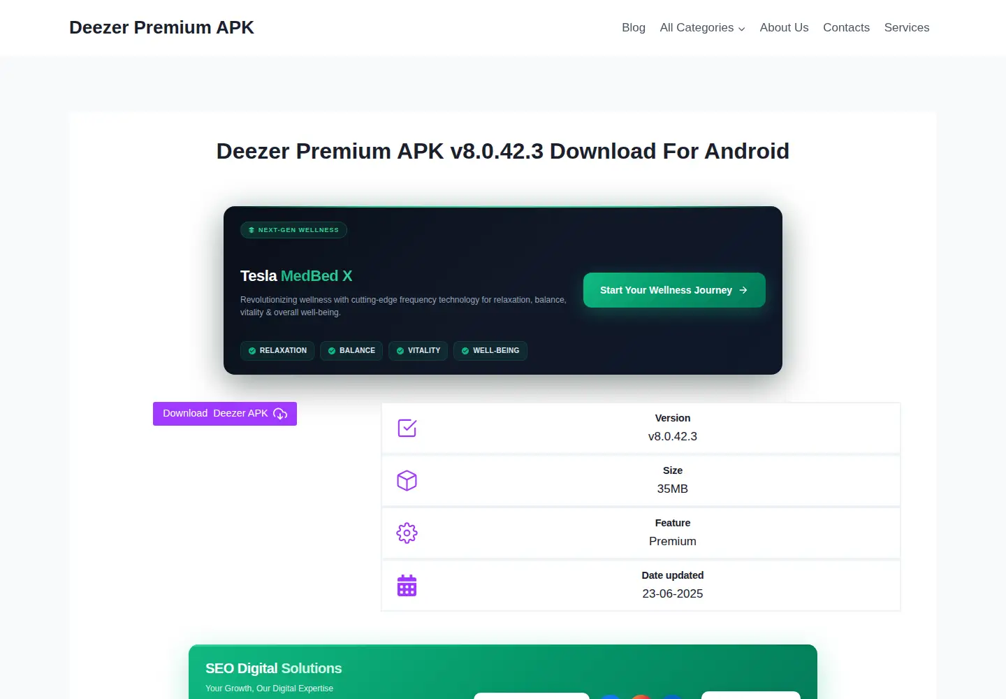Screenshot of drzapk.com