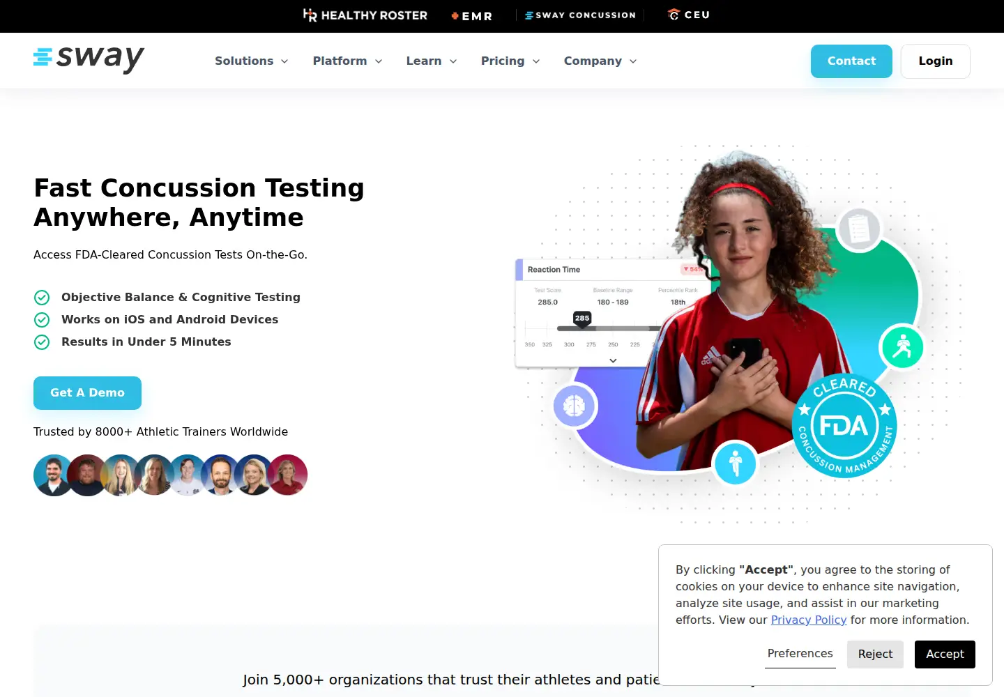 Screenshot of swaymedical.com