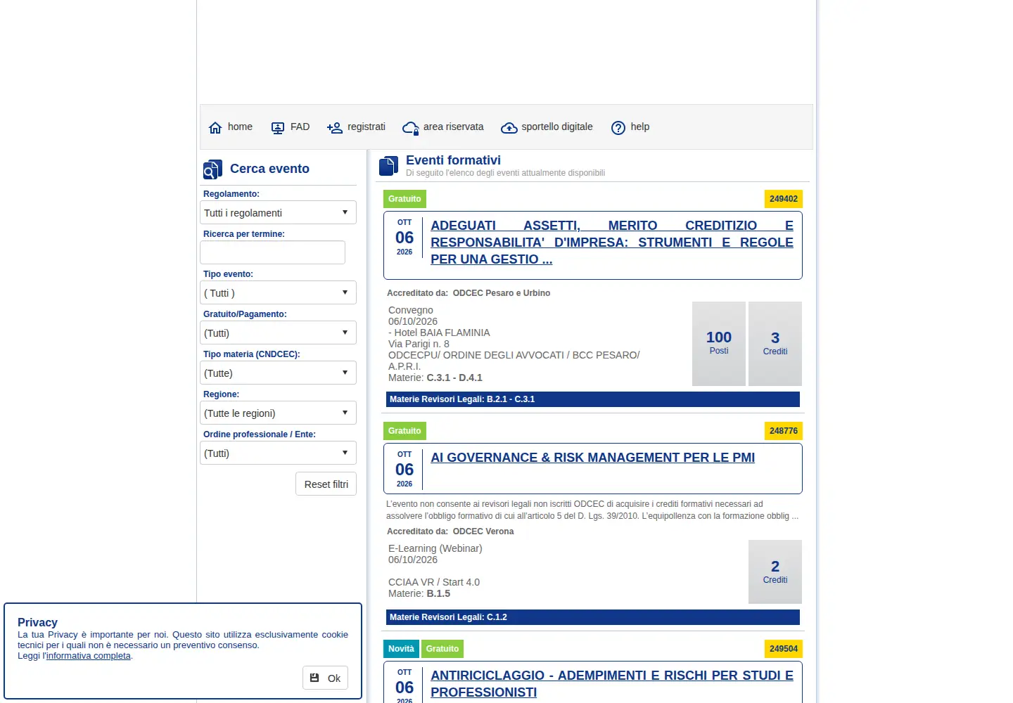 Screenshot of fpcu.it