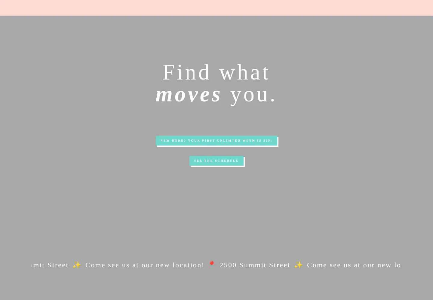 Screenshot of dancefitflow.com