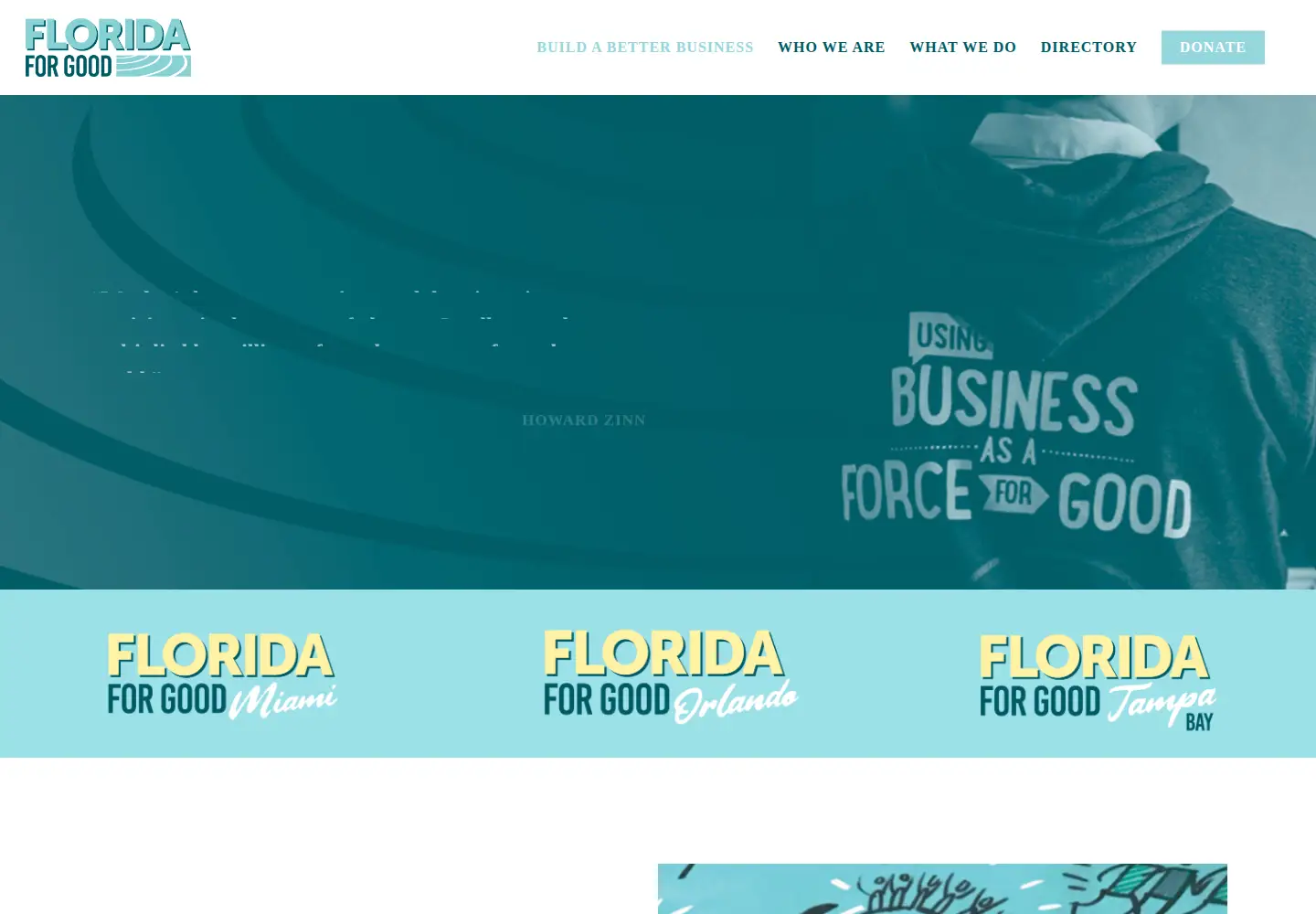 Captured homepage of floridaforgood.com in the current scan