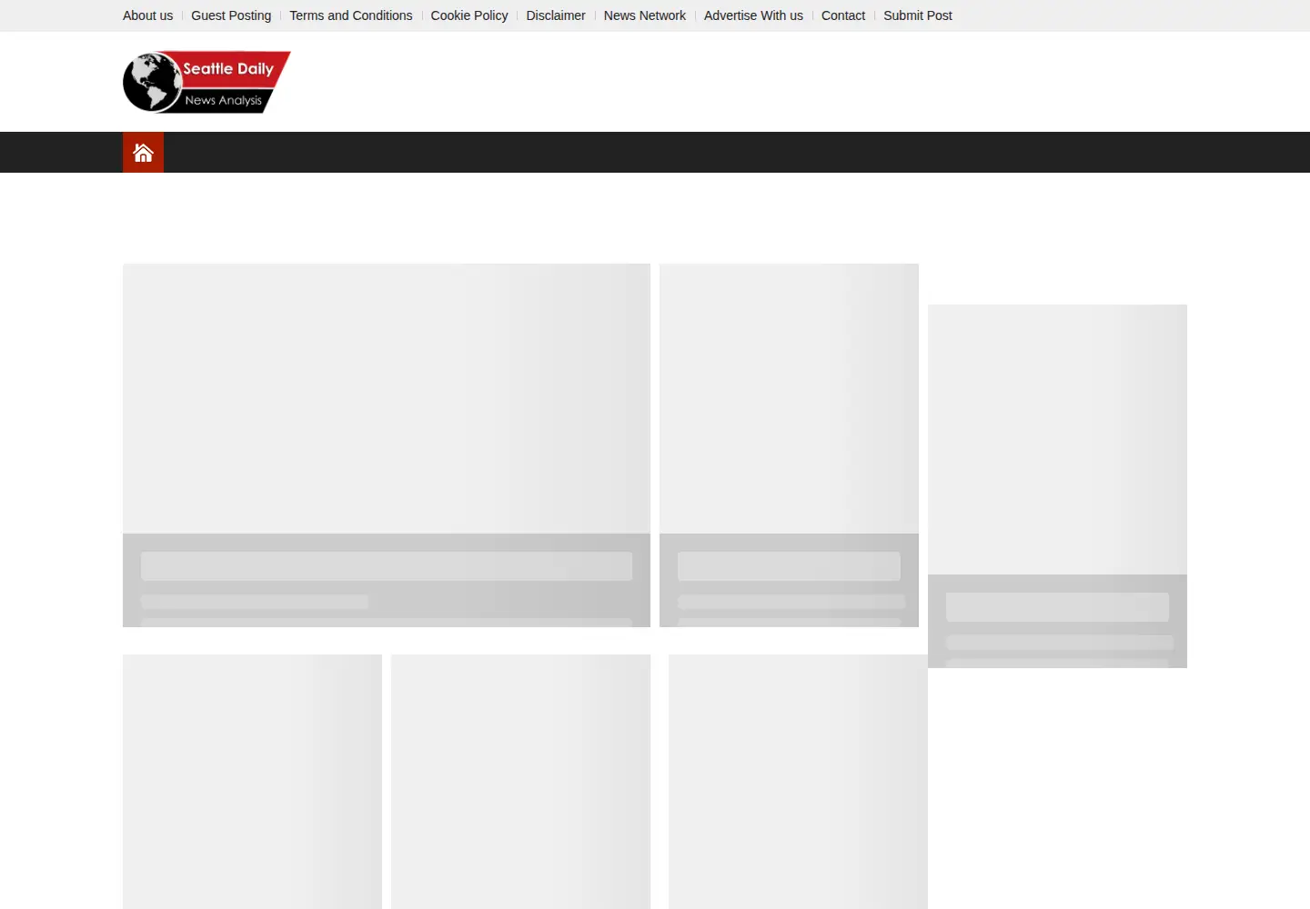Captured homepage of seattledailynewsanalysis.com in the current scan