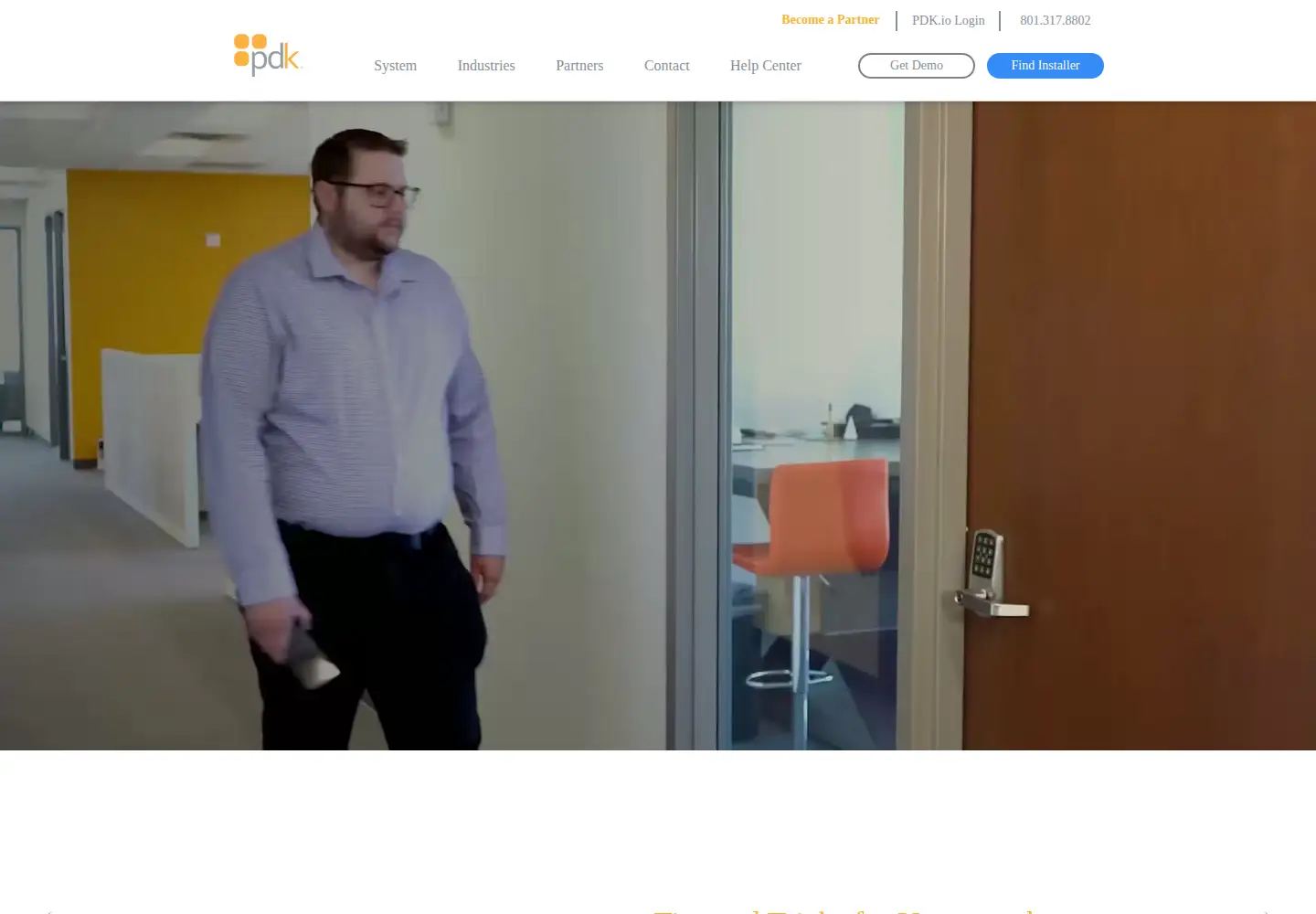 Captured homepage of prodatakey.com in the current scan