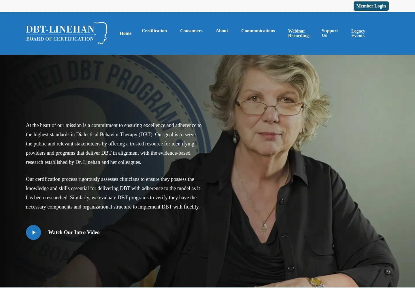 Screenshot of dbt-lbc.org
