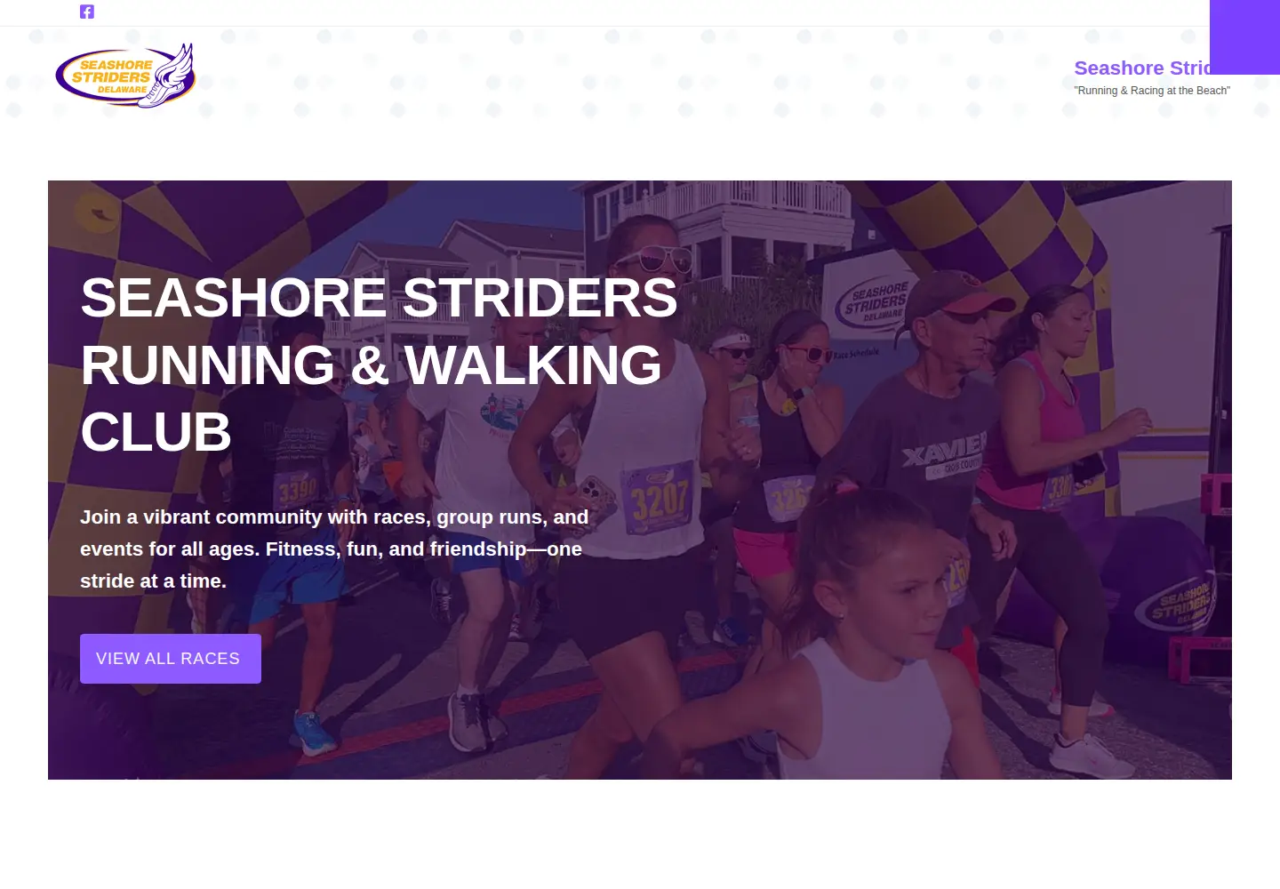Captured homepage of seashorestriders.com in the current scan