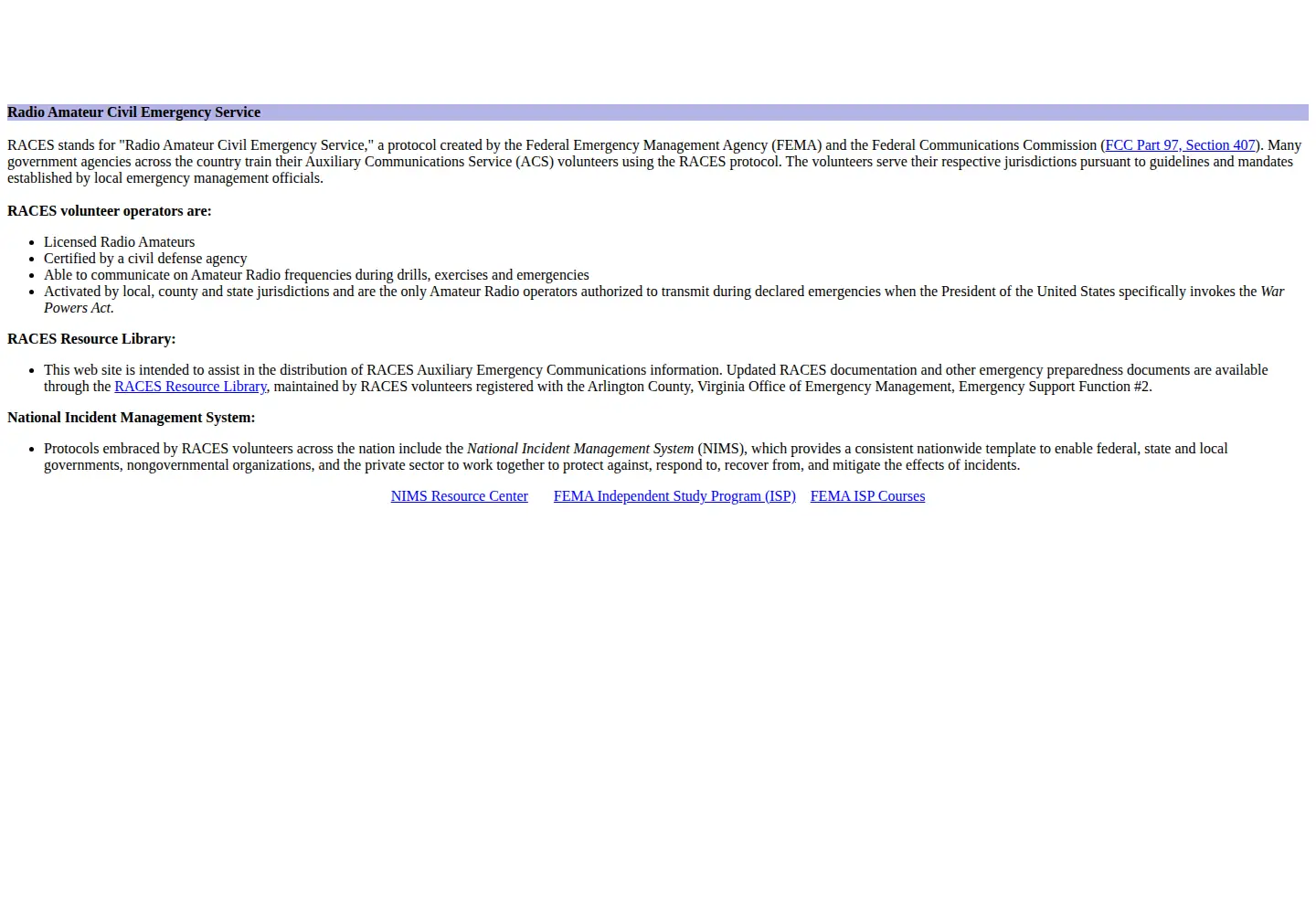 Screenshot of usraces.org