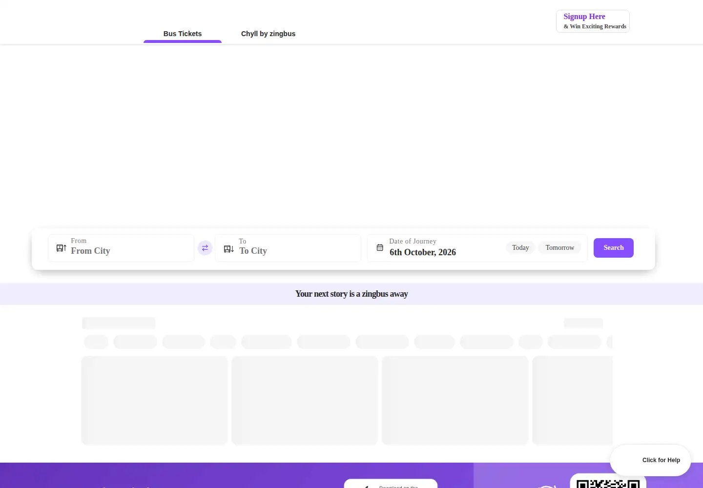 Screenshot of zingbus.com