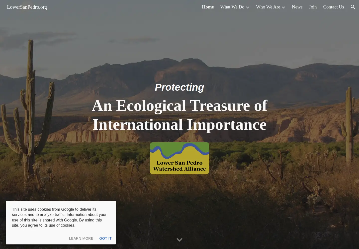 Screenshot of lowersanpedro.org