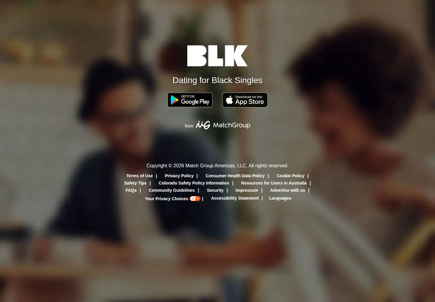 Screenshot of blk-app.com