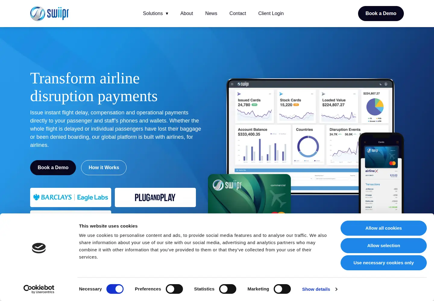 Screenshot of swiipr.com