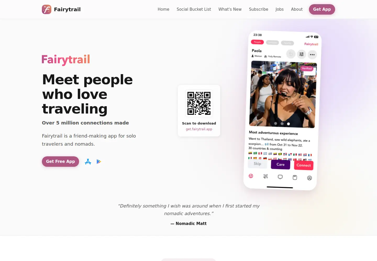 Screenshot of fairytrail.app
