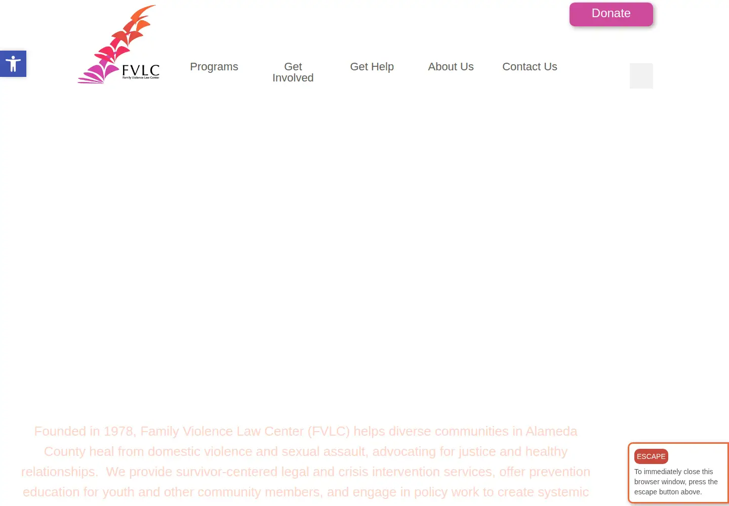 Captured homepage of fvlc.org in the current scan