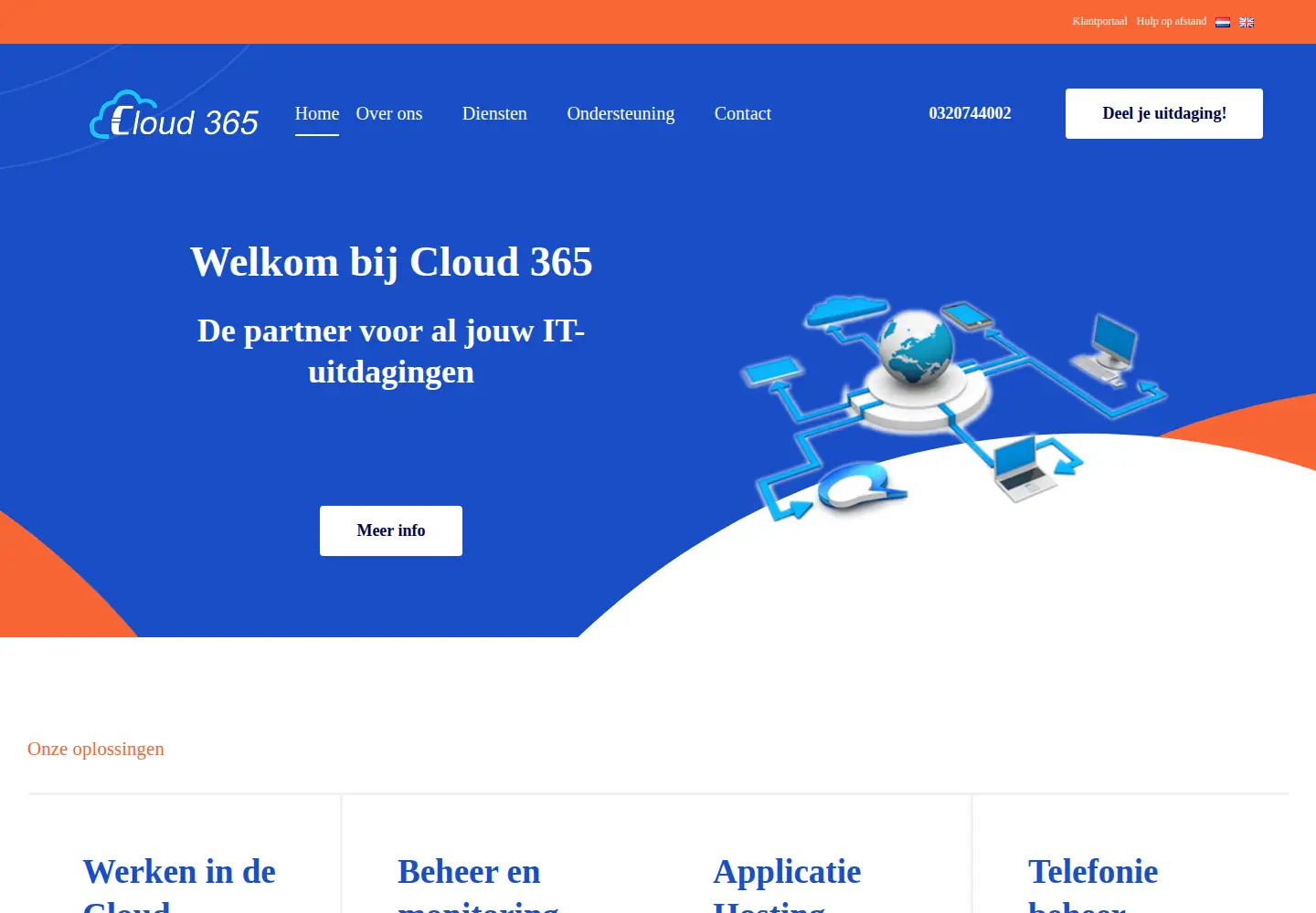 Captured homepage of cloud-365.nl in the current scan