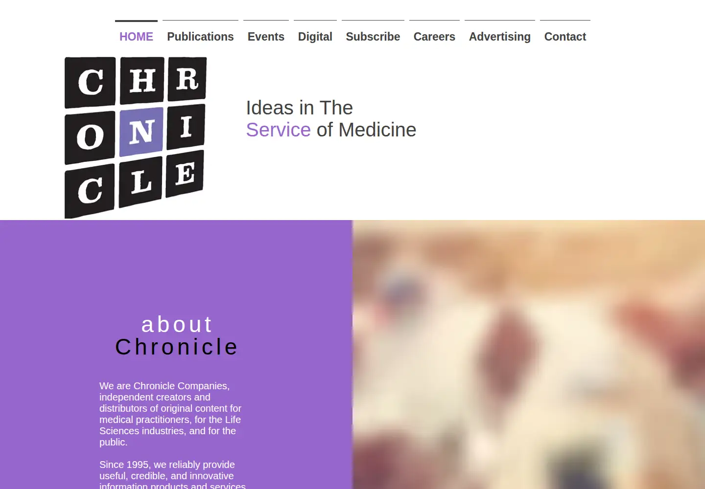 Captured homepage of chronicle.ca in the current scan