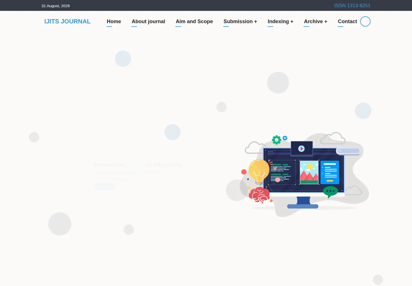 Captured homepage of ijits-bg.com in the current scan