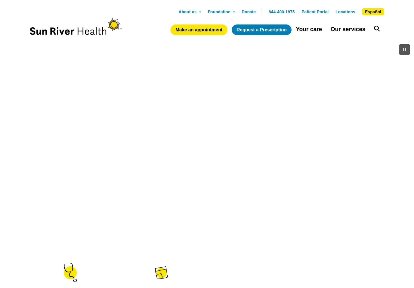 Screenshot of sunriver.org