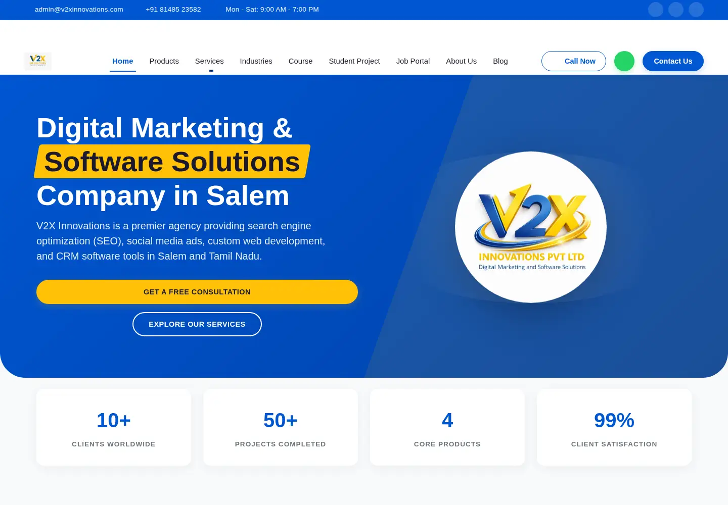 Screenshot of v2xinnovations.com