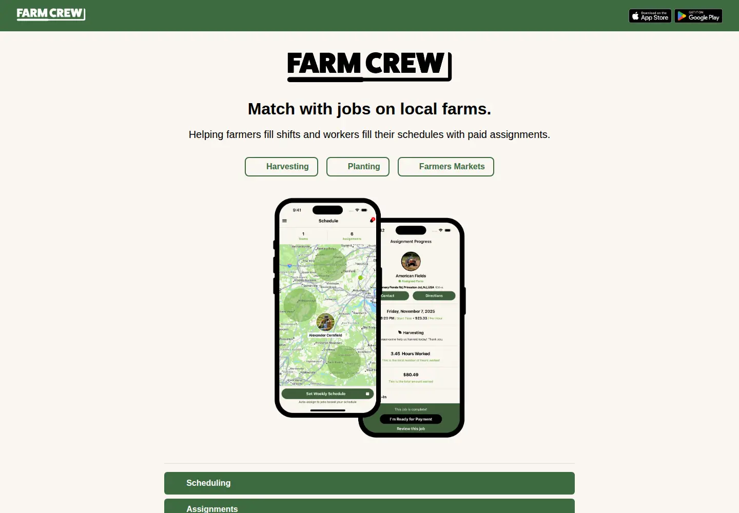 Screenshot of farmcrew.co