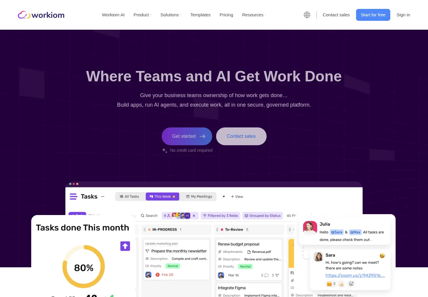 Screenshot of workiom.com