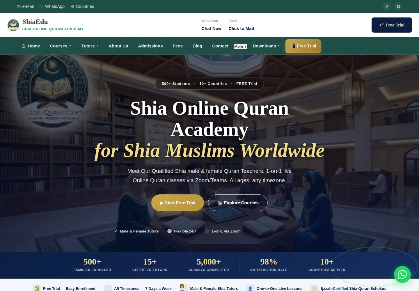 Screenshot of shiaedu.com