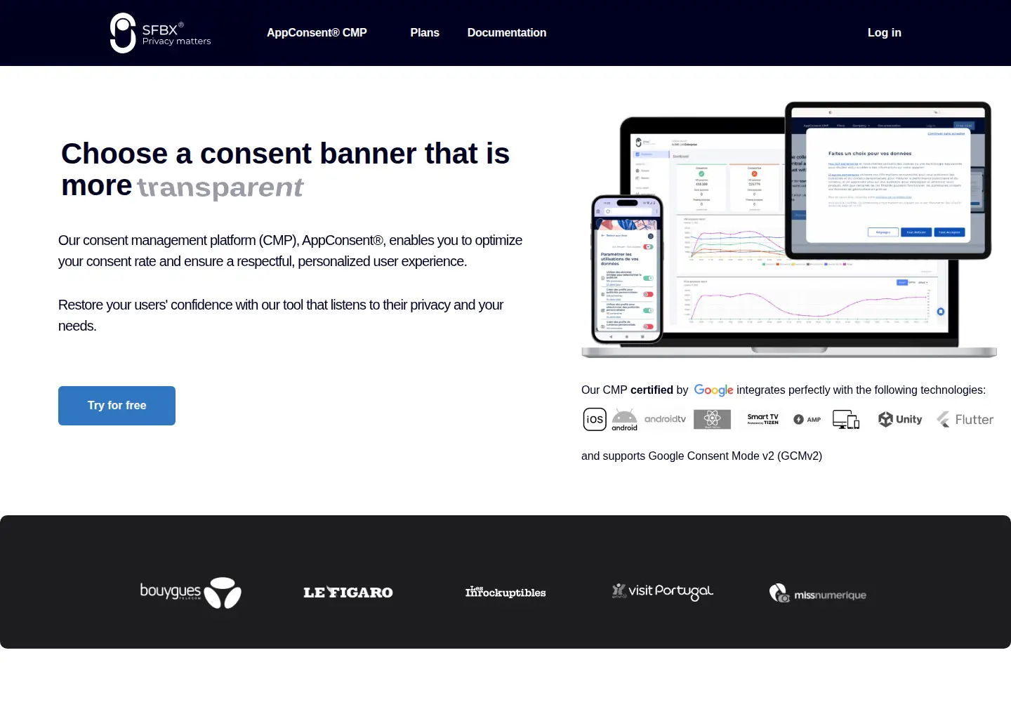 Screenshot of sfbx.io