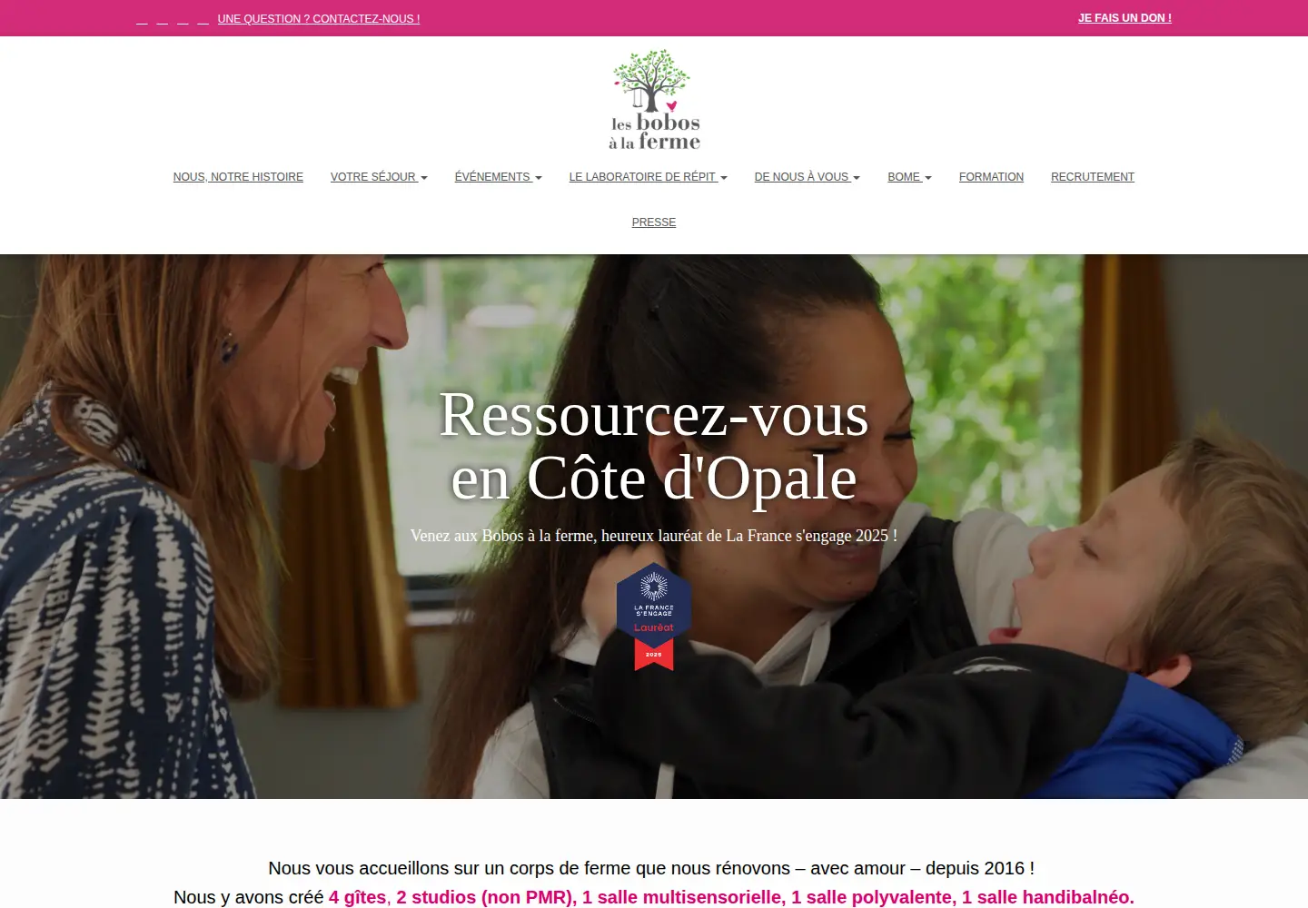 Screenshot of lesbobosalaferme.fr