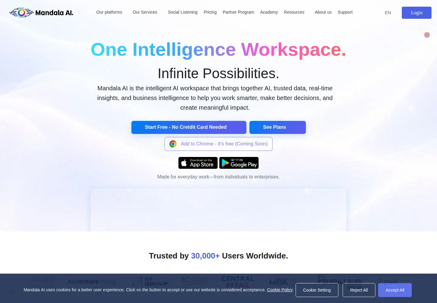 Screenshot of mandalasystem.com